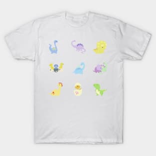 Dinosaur Illustrations Sticker Pack T-Shirt